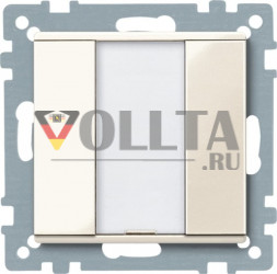 Schneider серия: Merten 617144 System M KNX кнопка, клавиша plus 1-я, цвет: кремово-белый, тон:глянец