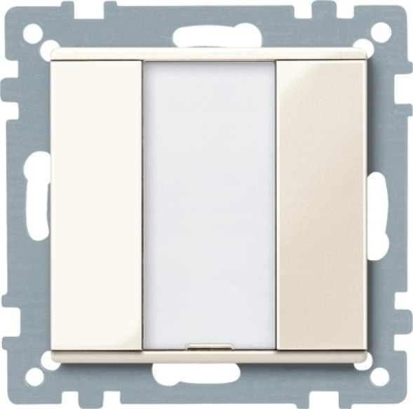 Schneider серия: Merten 617144 System M KNX кнопка, клавиша plus 1-я, цвет: кремово-белый, тон:глянец