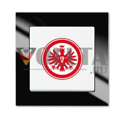 Выключатель вентилятора Busch-Jaeger 2000/6 UJ/09 Eintracht Frankfurt, включение и выключение