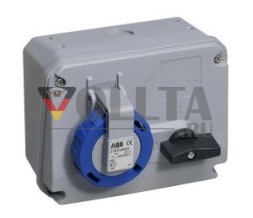 ABB Stotz-Kontakt 216MHS1W, Переключаемая настенная розетка, 16 А 1 ч, IP67, 2P+E, 2CMA167804R1000