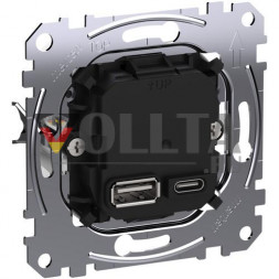 MERTEN MEG4366-0120 TYPE A+C 45W USB зарядная станция вставка