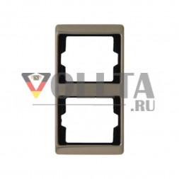 Berker 13240001 Arsys рамка двойная, вертикальная, цвет: светло-бронзовый