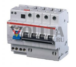 ABB Stotz-Kontakt DS204 A-K63/0.03, комбинация FI/LS 6kA, 4P, тип A, K 63A, 30 мА, 2CSR254101R1637