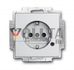 Busch-Jaeger 20EUCBL-83 Future linear, SCHUKO-розетка 16А, цвет:алюминевый