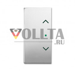 Busch-Jaeger 6232-20-866 Переключатель клавишный, 2-позиционный, левый/правый, с символом «шторка», нержавеющая сталь