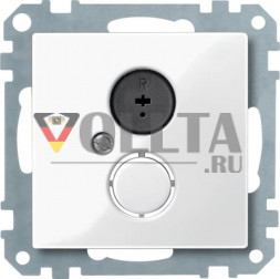 Schneider серия: Merten 296919 System M Динамик-розетка крышка, цвет:полярная белизна, тон:глянец