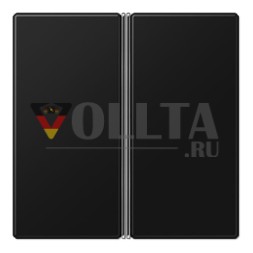 Jung A402TSASWM комплект кнопок 2-позиционный, F40, серия A, графитово-черный матовый