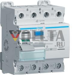 Hager CEB640E 4-полюсный 10 кА 40 А 100 мА УЗО типа B