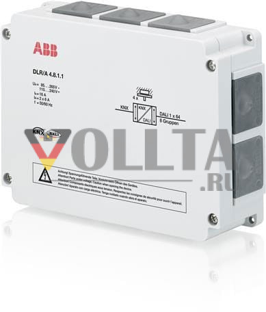 ABB Stotz-Kontakt DLR/A4.8.1.1 , Контроллер освещения DALI, 4-полосный, AP, 2CDG110172R0011