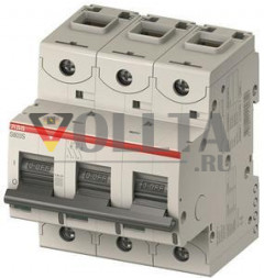 ABB Stotz-Kontakt S803S-C10, высокопроизводительный автоматический выключатель, 10A,C,400VAC=Icu 50kA,690VAC=Icu6kA,3P, 2CCS863001R0104