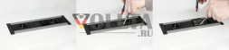 EVOline FrameDock 2-1 серебристый / 2 розетки / 1 свободное пространство