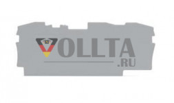 Wago 2006-1391 Торцевая пластина u. Промежуточная пластина 1mm цвет: серый