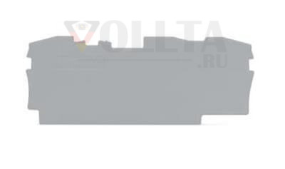 Wago 2006-1391 Торцевая пластина u. Промежуточная пластина 1mm цвет: серый