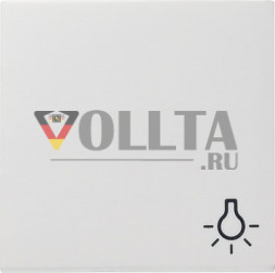 Gira 028503 System55 крышка, c символом свет, цвет:чисто белый, тон:глянец