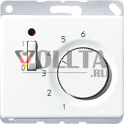 Jung TRSL231SW SL500 Регулятор температуры помещения, Цвет алюминевый цвет: черный