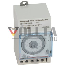 LEGRAND 412812 MicroRex суточный таймер | аналоговый, без запаса хода, 3 л.с.