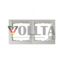 Berker 10229919 S1 рамка двойная,  горизонтальная, цвет:полярная белизна, тон: матовый