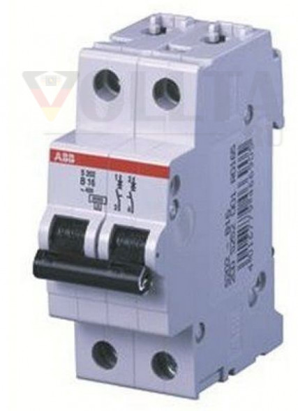 ABB S202-C10 Автоматический выключатель LS-выключатель C двухполюсной 10А,