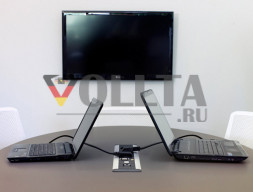EVOline FrameDock (BF) питание/данные / 2 разъема питания / RJ45 / серебристый