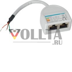 Hager HTG468H RJ45 с 2-мя разъемами