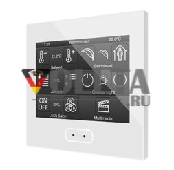 Zennio ZVIZ35V2W Z35 белая емкостная цветная сенсорная панель