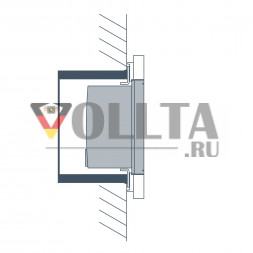 Elsner KNX T-UP Touch чисто белый RAL9010 датчик температуры KNX