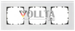 MDT BE-GTR3W.01 Glasrahmen 55mm белый,3 группы,