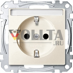Schneider серия: Merten MEG2402-0444 System M SCHUKO-розетка 16А, цвет: кремово-белый, тон: матовый