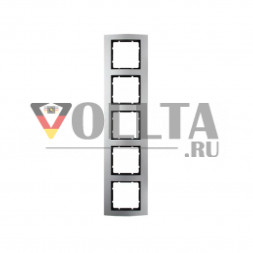 Berker 10153004 B3 рамка пятерная цвет: алюминевый