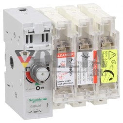 Schneider Electric GS2LLG3 с предохранителями TeSys GS2L 3p 160A DIN 00 выключатель-разъединитель