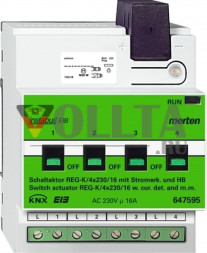 Schneider серия: Merten 647595 переключатель, 16А, 4канал.