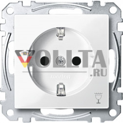 Schneider серия: Merten MEG2353-0319 System M SCHUKO-розетка 16А, c символом посудомойка цвет:полярная белизна, тон:глянец