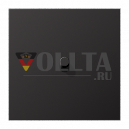 Крышка Jung AL12-0DR01 с коромыслом, цилиндровая, 1-ходовая, 1 коромысло, серия LS 1912, темная (крашеный алюминий)