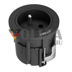 EVOline One B/F / 1x розетка / защитное кольцо со вставкой из нержавеющей стали