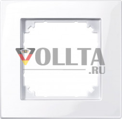 Schneider серия: Merten 515125 M-Plan рамка 1-я, цвет:белый, тон:глянец
