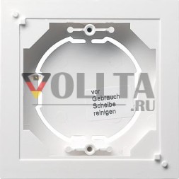 Gira 021927 корпус для поверхностного монтажа, 1-полосный, плоский, System 55, чисто-белый, матовый