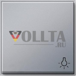 Gira 028565 клавишный светильник с символом Gira TX_44 (WG UP) цвет алюминий