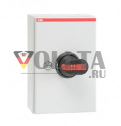 ABB Stotz-Kontakt OTL36T6M, выключатель безопасности 6-полюсный 22 кВт 400 В с черной ручкой, 1SCA022613R0730