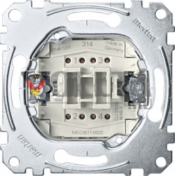 Merten MEG3617-0000 Перекрестный переключатель, 16А, Клеммник-вставка