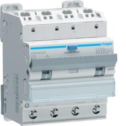 Hager ADM463QC 4P 6kA C-13A 30mA Тип A QC/QB дифференциальный автоматический выключатель