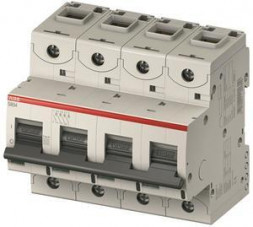 ABB Stotz-Kontakt S804N-C50, высокопроизводительный автоматический выключатель, 50A,C,400VAC=Icu 36kA,690VAC=Icu 4.5kA, 4P, 2CCS894001R0504