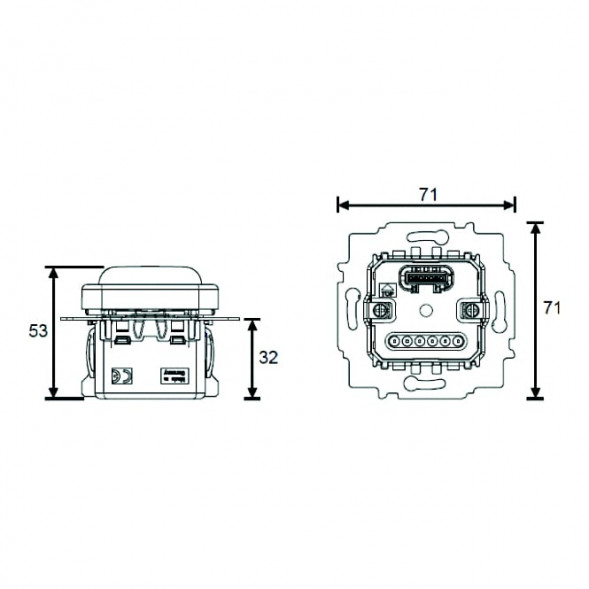 Busch-Jaeger 2CKA006200A0065 6215/1.1-914-WL 1-сторонний альпийский белый детектор движения/активатор переключателя