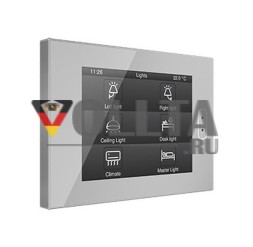 Zennio ZVIZ40S Z40 серебристая емкостная цветная сенсорная панель