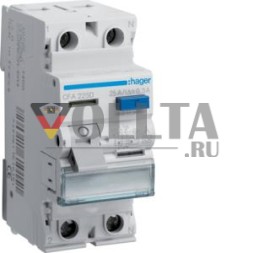Устройство защитного отключения Hager CFA225D 2-полюсное 25/0, 3A