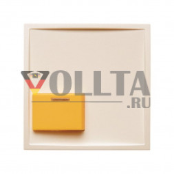 Berker 12528982 S1 кнопка отключения, крышка, цвет: кремово-белый, тон:глянец
