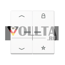 Кнопка управления радиоприемником Jung FMA1701PWW eNet