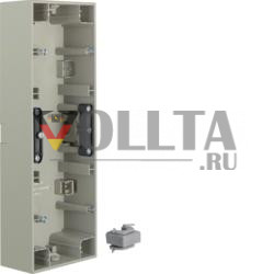 Berker 10437004 Корпус для поверхностного монтажа, 3-х канальный, нержавеющая сталь, окрашенный Berker K.5