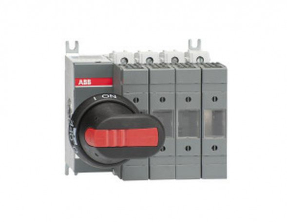 ABB Stotz-Kontakt OS63GD04N2P, выключатель нагрузки для предохранителя, 4-полюсный, 63A с ручкой и валом, 1SCA115209R1001