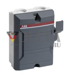 ABB Stotz-Kontakt BWS316TPN, выключатель безопасности 3-полюсный 7,5 кВт 690 В с серой ручкой, 2CMA142417R1000