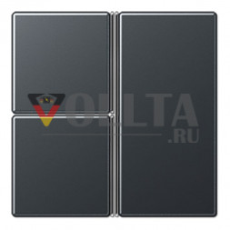 Jung A403TSAANM комплект кнопок 3-позиционный, F40, серия A, антрацитовый матовый